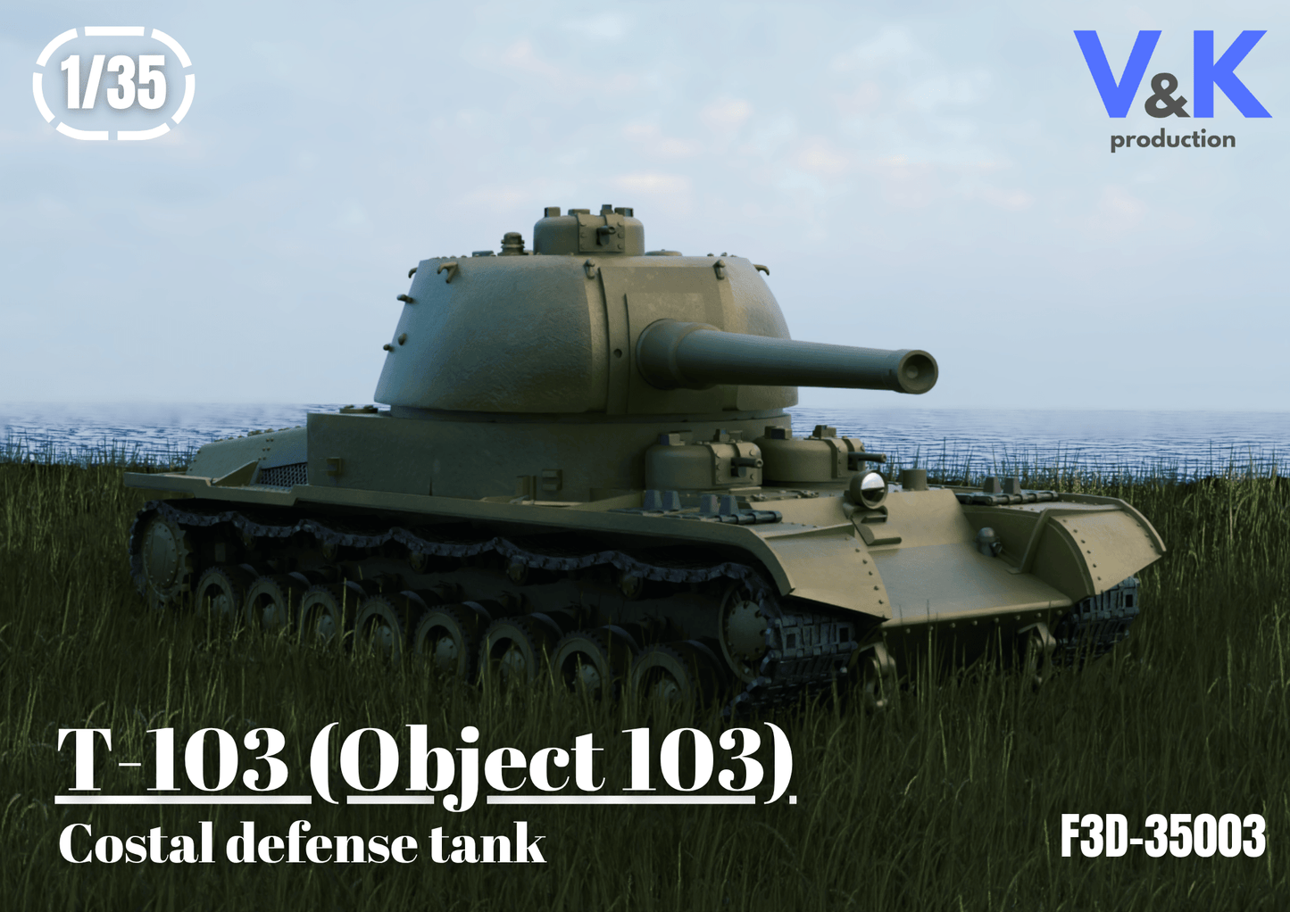 T - 103 (Object 103) Scale Model Kit 1/35 - V&K Production