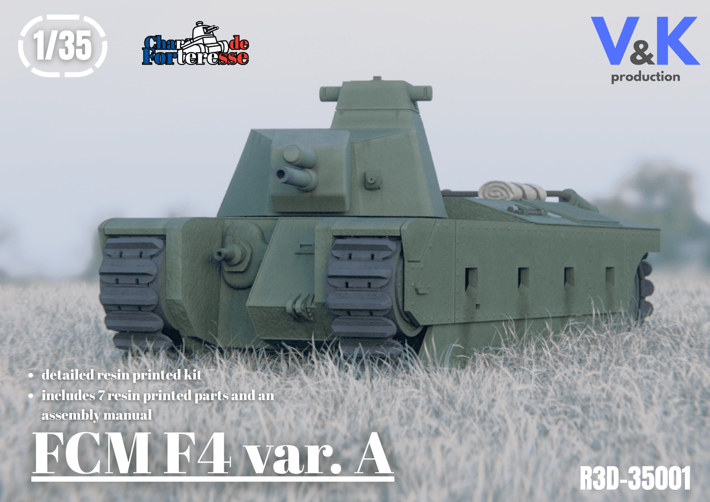 FCM F4 var. A Scale Model Kit (Kopie) - V&K Production