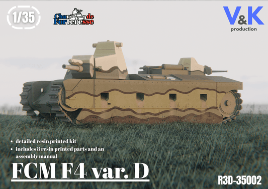 FCM F4 var. D Scale Model Kit - V&K Production