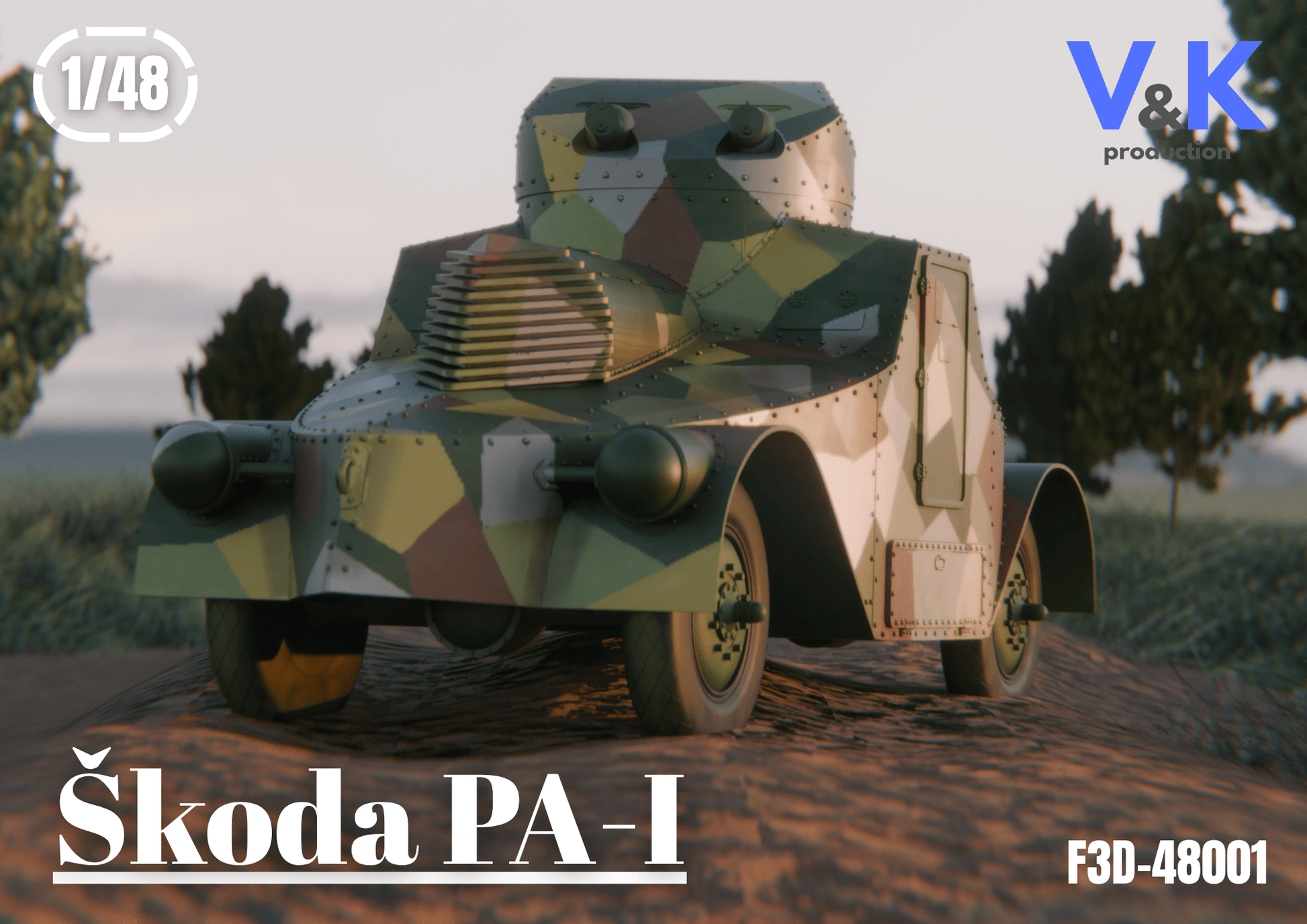 Skoda PA - I Scale Model Kit 1/48 - V&K Production